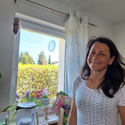 Hebamme Andrea Janke in ihrem Beratunagsraum in Hangelsberg